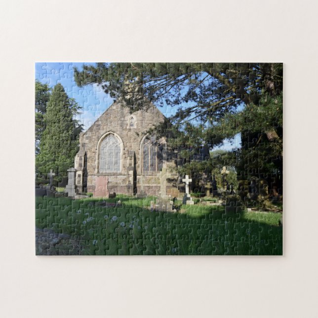 Quebra-cabeça Igreja de São João Batista, Rogerstone (Horizontal)