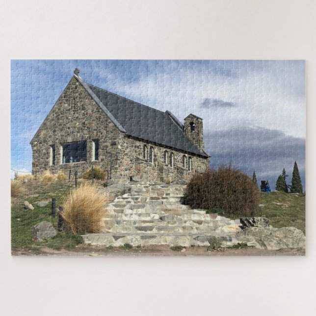 Quebra-cabeça igreja do lago tekapo (Horizontal)