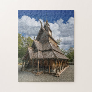 Quebra-cabeça Igreja do Stave de Fantoft, Bergen, Noruega