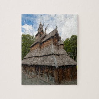 Quebra-cabeça Igreja do Stave de Fantoft em Bergen, Noruega