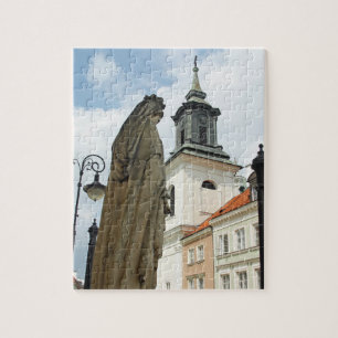 Quebra-cabeça Igreja e estátua de Varsóvia, Polônia