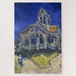 Quebra-cabeça Igreja em Auvers por pintura de Van Gogh<br><div class="desc">A igreja de Auvers-sur-Oise,  vista do Chevet por Vincent van Gogh</div>