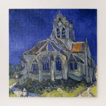 Quebra-cabeça Igreja em Auvers por pintura de Van Gogh<br><div class="desc">A igreja de Auvers-sur-Oise,  vista do Chevet por Vincent van Gogh</div>