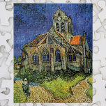 Quebra-cabeça Igreja em Auvers-sur-Oise por Vincent van Gogh<br><div class="desc">A Igreja em Auvers por Vincent van Gogh é uma pintura arquitetônica de apos impressionismo de arte vintage. Uma vista exterior de uma igreja com janelas de vidro manchadas e uma figura caminhando em direção à Capela ao longo de um caminho de pedra. Sobre o artista: Vincent Willem van Gogh...</div>