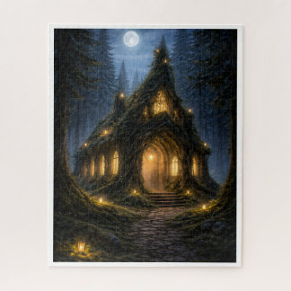 Quebra-cabeça Igreja Floresta Encantada Puzzle - Bosque ao Luar