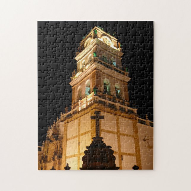 Quebra-cabeça igreja noturna (Vertical)