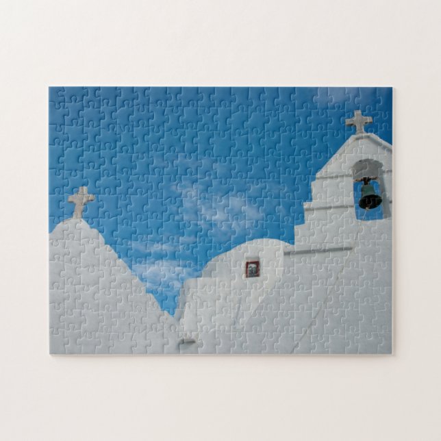 Quebra-cabeça Igreja típica caiada de branco (Horizontal)