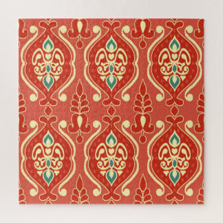 Quebra-cabeça Ikat artesanal: Tecido de Boho Étnico