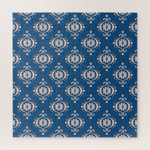 Quebra-cabeça Ikat Geométrico Folklore Damask Ornament