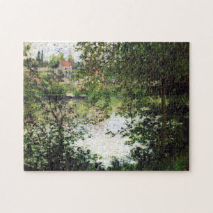 Quebra-cabeça Île de la Grande Jatte Através de Trees Monet Fine