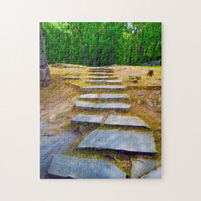 Quebra-cabeça Ilha de Lincoln Woods Rhode. (Vertical)