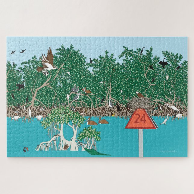 Quebra-cabeça Ilha de Mangue 20x30 (Horizontal)
