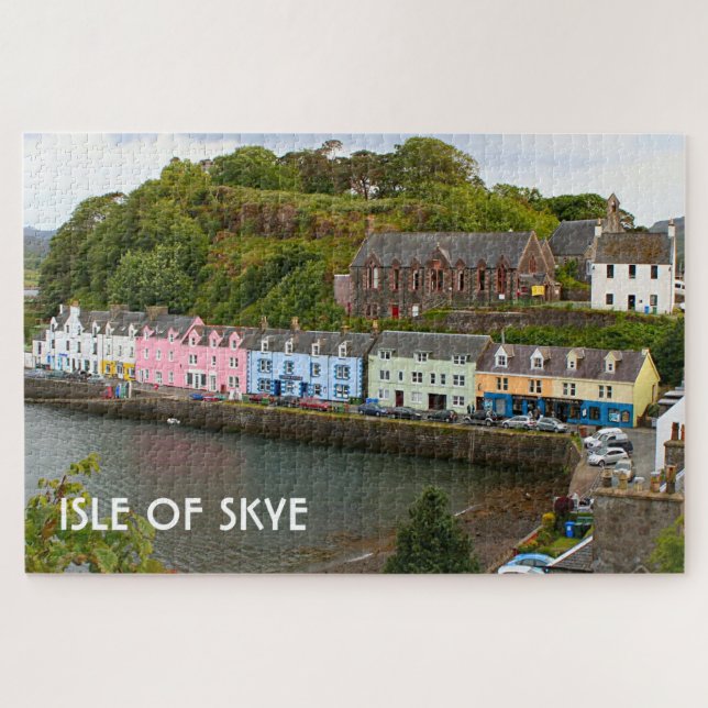 Quebra-cabeça Ilha de Skye: Portree, Escócia (Horizontal)
