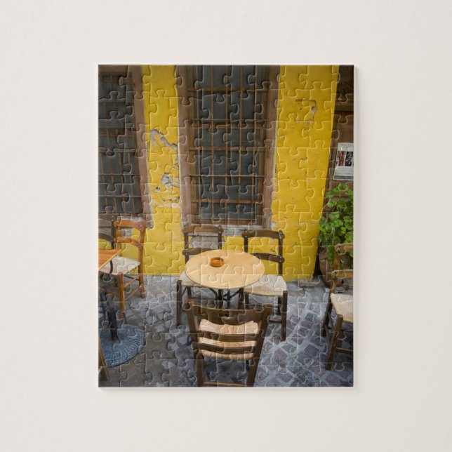 Quebra-cabeça Ilha grega de Creta e antiga cidade de Chania 3 (Vertical)