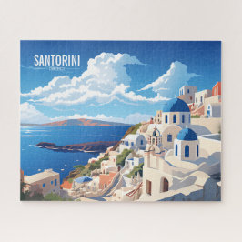 Quebra-cabeça Ilha Santorini na Grécia