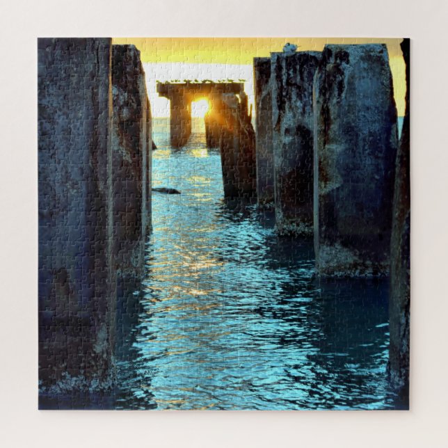 Quebra-cabeça Ilha Sunset Pier Gasparilla - 20x20 - 676 pcs (Vertical)