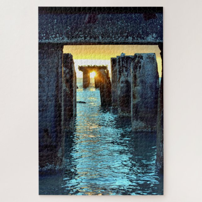 Quebra-cabeça Ilha Sunset Pier Gasparilla - 20x30 - 1014 pcs (Vertical)