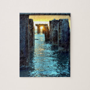 Quebra-cabeça Ilha Sunset Pier Gasparilla - 8x10 - 110 pcs