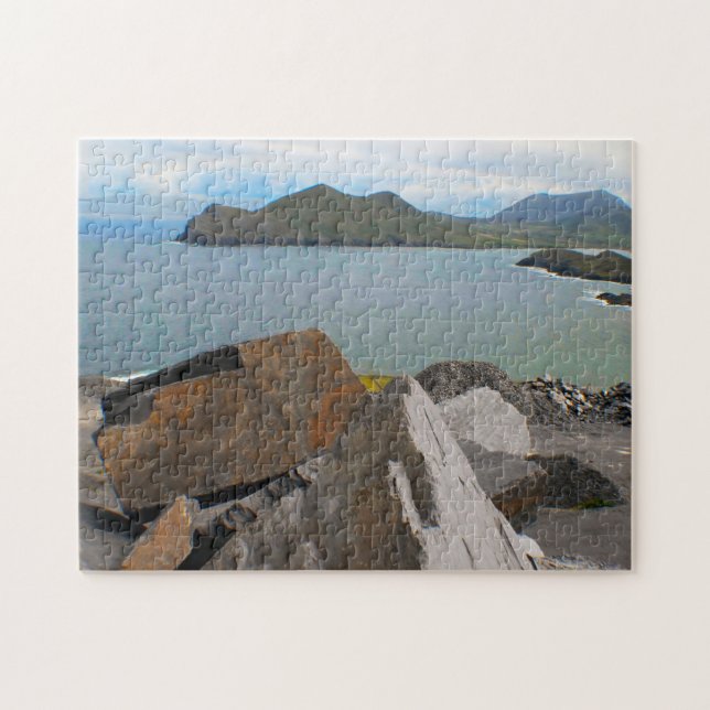 Quebra-cabeça Ilha Valentia Kerry Irlanda. (Horizontal)