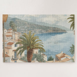 Quebra-cabeça Ilhas Baleares Viagem Francesa Vintage