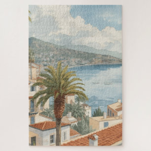 Quebra-cabeça Ilhas Baleares Viagem Francesa Vintage