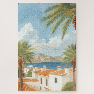 Quebra-cabeça Ilhas Baleares Viagem Francesa Vintage
