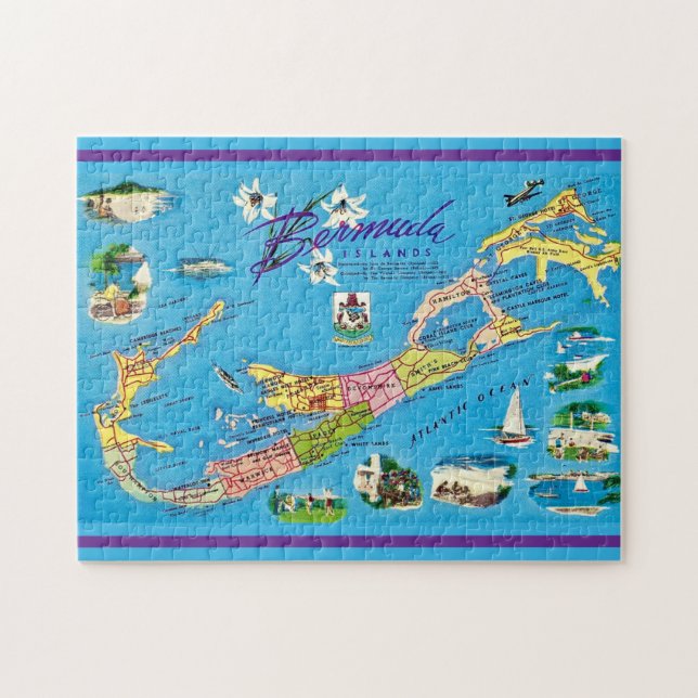 Quebra-cabeça Ilhas Bermudas 11x14 (Horizontal)
