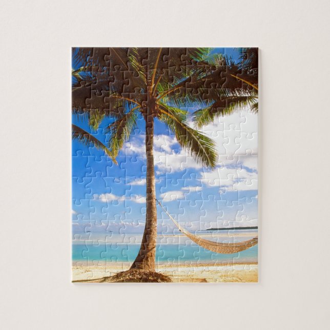 Quebra-cabeça Ilhas Cook de Aitutaki da praia (Vertical)