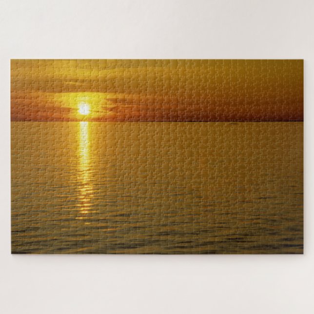 Quebra-cabeça Ilhas Suecas Sunset. (Horizontal)