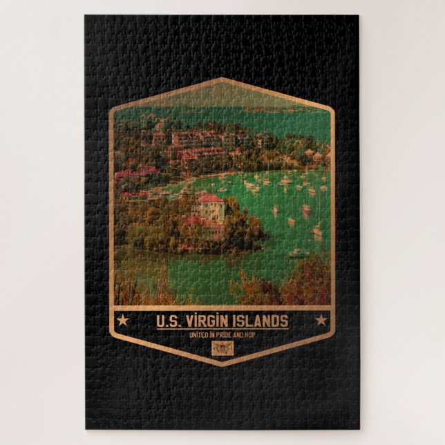 Quebra-cabeça Ilhas Virgens dos EUA (Vertical)