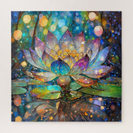 Quebra-cabeça Illuminated Blooming Lotus Flower