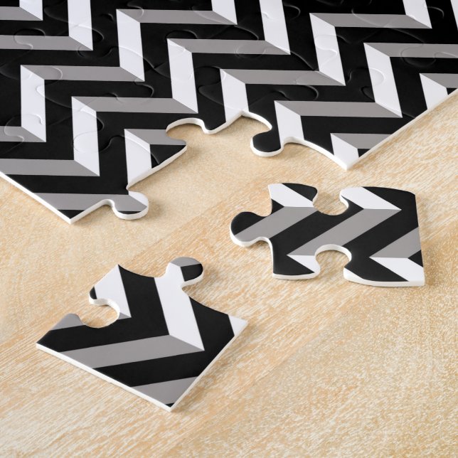 Quebra-cabeça Ilusão Óptica Geométrica Chevron (Lateral)