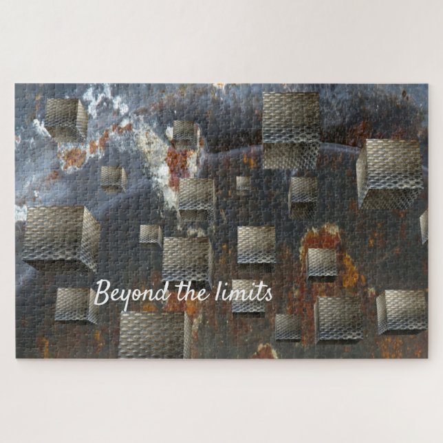 Quebra-cabeça Ilusões Ópticas Metálicas Geométricas (Horizontal)