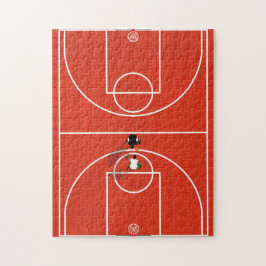 Quebra-cabeça Ilustração Aérea do Tribunal de Basquete