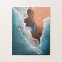 Ilustração aérea Mona Vale Rock Piscina Sydney