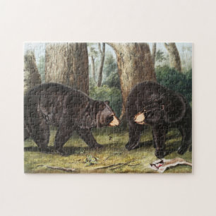 Quebra-cabeça Ilustração Americana do Urso Negro Americano