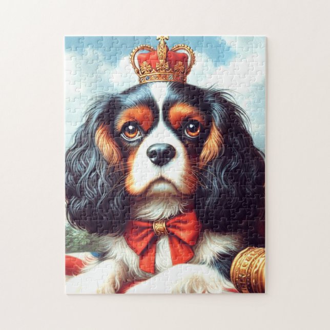 Quebra-cabeça Ilustração Cavalier King Charles Spaniel (Vertical)