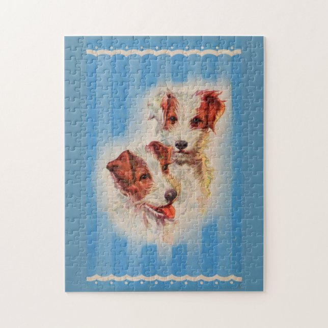 Quebra-cabeça ilustração CUTE Jack Russell terriers (Vertical)