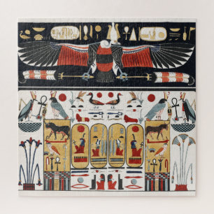 Quebra-cabeça Ilustração da Águia Egípcia Antiga e Arte do E