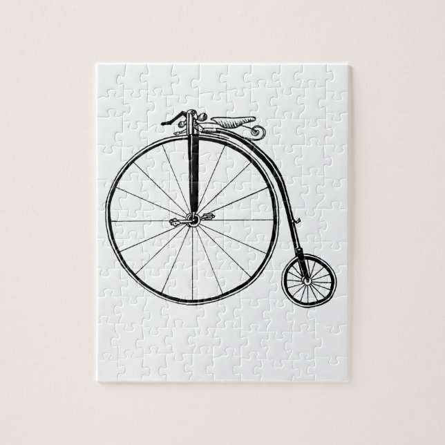 Quebra-cabeça Ilustração da Bicicleta Penny Farthing (Vertical)