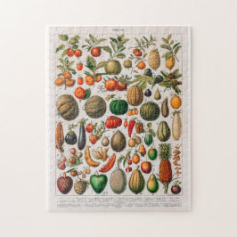 Quebra-cabeça Ilustração da colheita de frutas e produtos hortíc
