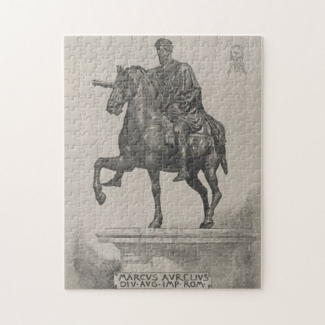 Quebra-cabeça Ilustração da Estátua Vintage Marcus Aurelius (188 (Vertical)