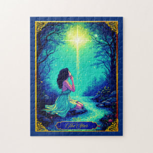 Quebra-cabeça Ilustração da Placa Tarot, A Estrela