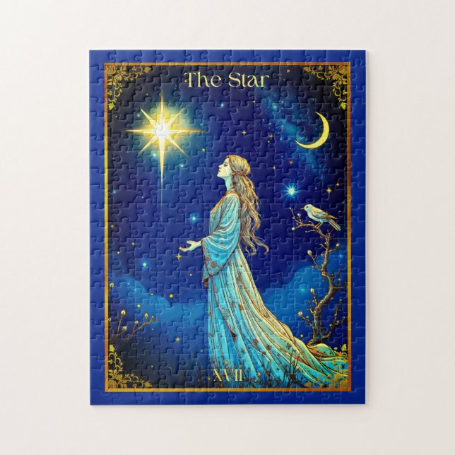Quebra-cabeça Ilustração da Placa Tarot, A Estrela (Vertical)