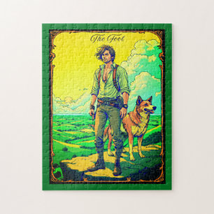Quebra-cabeça Ilustração da Placa Tarot, A Tolo