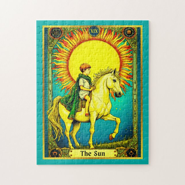 Quebra-cabeça Ilustração da Placa Tarot, O Sol (Vertical)
