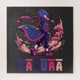 Quebra-cabeça Ilustração de Anime de Pássaro Guerreiro Sakura Ed