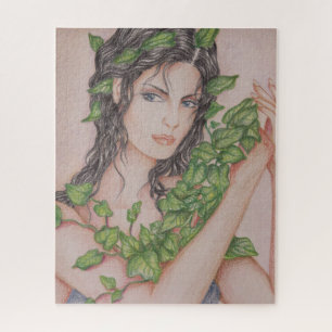 Quebra-cabeça Ilustração de Arte do Lápis de Retrato da Ivy Brid