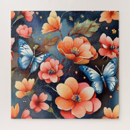 Quebra-cabeça Ilustração de Borboleta Caprichosa Única