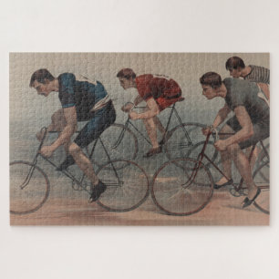 Quebra-cabeça Ilustração de Corrida Cíclica Vintage (1896)